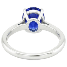 Afbeelding in Gallery-weergave laden, echte oval diamant 3karaat ring close-up detail