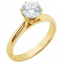 Afbeelding in Gallery-weergave laden, echte round diamant 1.51karaat ring close-up detail