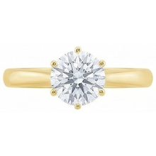 Afbeelding in Gallery-weergave laden, echte round diamant 1.51karaat ring op wit