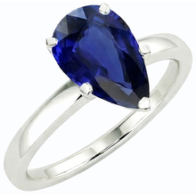Afbeelding in Gallery-weergave laden, echte pear diamant 3karaat ring zijaanzicht