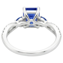 Afbeelding in Gallery-weergave laden, echte round diamant 4karaat ring zijaanzicht