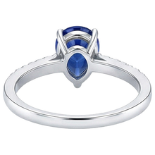 Afbeelding in Gallery-weergave laden, echte round diamant 2.50karaat ring zijaanzicht