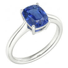 Afbeelding in Gallery-weergave laden, echte oval diamant 2karaat ring zijaanzicht