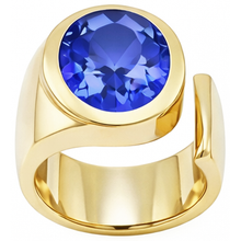 Afbeelding in Gallery-weergave laden, Solitaire ovale tanzaniet 2 karaat ring edelsteen sieraden
