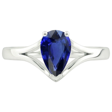 Afbeelding in Gallery-weergave laden, echte pear diamant 2.50karaat ring op wit