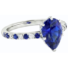 Afbeelding in Gallery-weergave laden, echte round diamant 2.50karaat ring profielweergave
