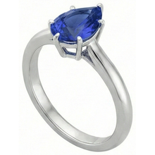 Afbeelding in Gallery-weergave laden, echte pear diamant 2karaat ring close-up detail
