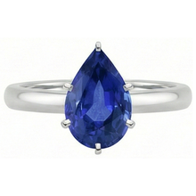Afbeelding in Gallery-weergave laden, echte pear diamant 2karaat ring profielweergave
