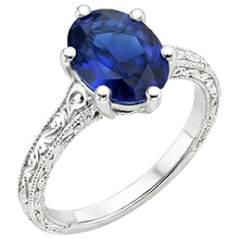 Afbeelding in Gallery-weergave laden, echte oval diamant 2karaat ring zijaanzicht