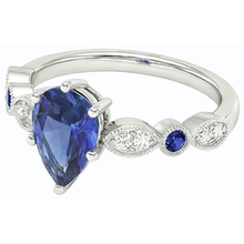 Afbeelding in Gallery-weergave laden, echte round diamant 2.50karaat ring bovenaanzicht
