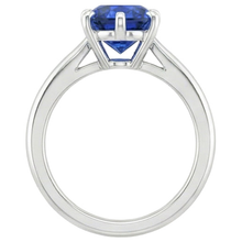 Afbeelding in Gallery-weergave laden, echte oval diamant 2karaat ring zijaanzicht