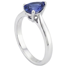Afbeelding in Gallery-weergave laden, echte pear diamant 2.50karaat ring bovenaanzicht