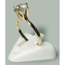 Afbeelding in Gallery-weergave laden, Solitaire 1.50 Karaat Ronde Echt Diamanten Ring Geel Goud 14K