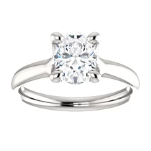 Afbeelding in Gallery-weergave laden, Solitaire Echt Diamanten Ring 3,50 Karaat Witgoud 14K