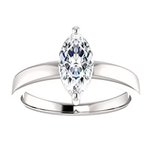 Afbeelding in Gallery-weergave laden, Solitaire Echt Diamanten Ring Marquise Geslepen 2,50 Karaat Witgoud