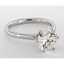Afbeelding in Gallery-weergave laden, Solitaire Echt Diamanten Verlovingsring 2 Karaat