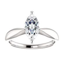 Afbeelding in Gallery-weergave laden, Solitaire Marquise Echt Diamanten Ring 2,50 Karaat