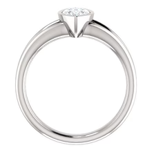 Afbeelding in Gallery-weergave laden, Solitaire Marquise Echt Diamanten Ring 3 Karaats Bezel Gespleten Schacht Sieraden