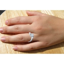 Afbeelding in Gallery-weergave laden, Solitaire Ring Set 1,25 Karaat Natuurlijk Diamanten Verlovingsring Witgoud