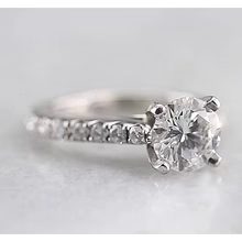Afbeelding in Gallery-weergave laden, Solitaire Ring van 1,50 Karaat Echt Diamant Met Accenten