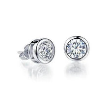 Afbeelding in Gallery-weergave laden, GIA-gecertificeerd Echte Solitaire Ronde Echt Diamanten Oorknopjes 1,81 Karaat Dames Gouden Sieraden