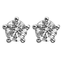 Afbeelding in Gallery-weergave laden, GIA-gecertificeerd Echte Solitaire Ronde Echt Diamanten Oorknopjes 2,02 Karaat Massief Witgoud