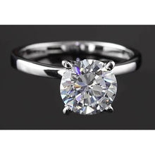 Afbeelding in Gallery-weergave laden, Solitaire Ronde Echt Diamanten Ring 2 Karaat