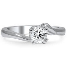 Afbeelding in Gallery-weergave laden, echte round diamant 1.50karaat ring vooraanzicht