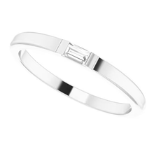 Afbeelding in Gallery-weergave laden, Solitaire Trouwring Recht Stokbrood 0,40 Karaat Echt Diamant Witgoud 14K