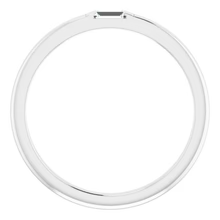 Afbeelding in Gallery-weergave laden, Solitaire Trouwring Recht Stokbrood 0,40 Karaat Echt Diamant Witgoud 14K