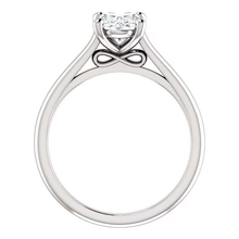 Afbeelding in Gallery-weergave laden, Solitaire Verlovingsring 2,50 Karaat Echt Diamant Filigraan Witgoud 14K