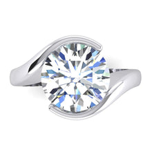 Afbeelding in Gallery-weergave laden, Spanning Zoals Gouden Echt Diamanten Ring Voor Vrouwen