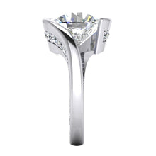 Afbeelding in Gallery-weergave laden, Spanning Zoals Gouden Echt Diamanten Ring Voor Vrouwen