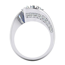 Afbeelding in Gallery-weergave laden, Spanning Zoals Gouden Echt Diamanten Ring Voor Vrouwen