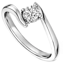 Afbeelding in Gallery-weergave laden, Spanning Als 1.90 Karaat Ronde Echt Diamanten Solitaire Ring Wit Goud 14K