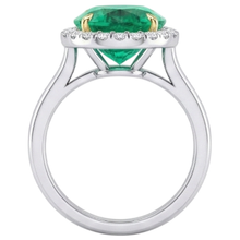 Afbeelding in Gallery-weergave laden, Smaragd Gekleurde Steen Ring – achteraanzicht