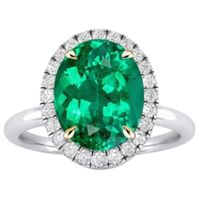 Afbeelding in Gallery-weergave laden, Luxe Gekleurde Steen Ring 3,50 karaat – vooraanzicht
