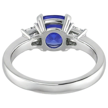 Afbeelding in Gallery-weergave laden, echte tanzaniet 4.01karaat ring met diamantaccenten