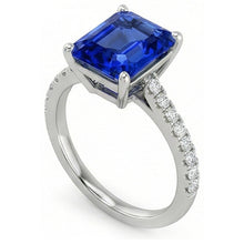 Afbeelding in Gallery-weergave laden, echte round diamant 3karaat ring close-up detail