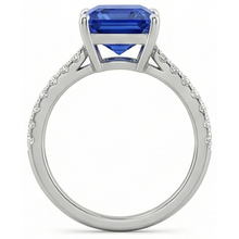Afbeelding in Gallery-weergave laden, echte round diamant 3karaat ring profielweergave