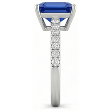 Afbeelding in Gallery-weergave laden, echte round diamant 3karaat ring bovenaanzicht