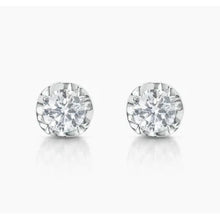 Afbeelding in Gallery-weergave laden, GIA-gecertificeerd Echte Sprankelende Ronde Geslepen 1,93 Karaat Echt Diamanten Oorknopjes Wit Goud