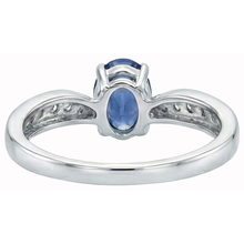 Afbeelding in Gallery-weergave laden, echte round diamant 1karaat ring profielweergave