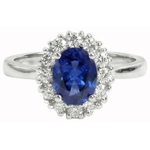 Afbeelding in Gallery-weergave laden, echte round diamant 1.50karaat ring close-up detail