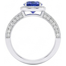 Afbeelding in Gallery-weergave laden, echte round diamant 3.05karaat ring bovenaanzicht