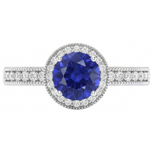 Afbeelding in Gallery-weergave laden, echte round diamant 3.05karaat ring close-up detail