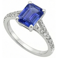 Afbeelding in Gallery-weergave laden, echte round diamant 4karaat ring zijaanzicht