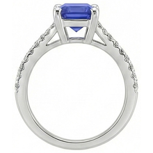 Afbeelding in Gallery-weergave laden, echte round diamant 4karaat ring op wit