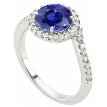 Afbeelding in Gallery-weergave laden, echte round diamant 2.50karaat ring vooraanzicht