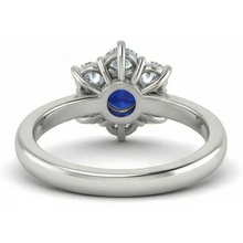 Afbeelding in Gallery-weergave laden, echte round diamant 4karaat ring op wit